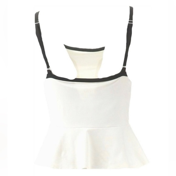 NWOT TA Tracy Anderson G.I.L.I. White Peplum Cami Tank - Picture 2 of 9
